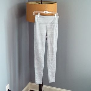 White & Silver Active Leggings | Athleta